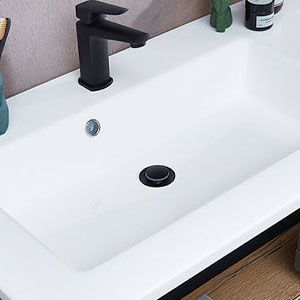 Waschtisch-Typ / -Farbe: Solid Surface, Weiß Matt - 122 cm