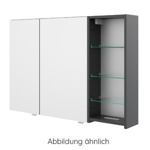 Ausführung Spiegelschrank: Platz für die Kosmetik-Tuchbox rechts