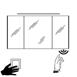 Schalter für Beleuchtung: Schalter und Sensorschalter