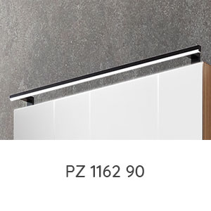 Aufsatzleuchte: LED-Aufsatzleuchte schwarz matt - 900 mm