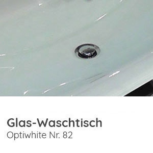 Waschtisch-Typ / -Farbe: Glaswaschtisch Optiwhite 920 mm Breite