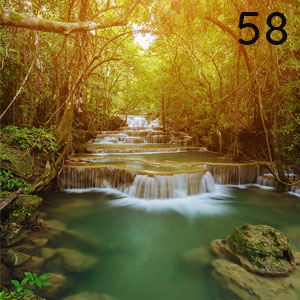 Motiv: Kaskaden im Regenwald