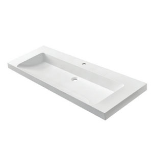 Waschtisch-Typ: 120 cm - RonX 1200C, inkl. Clou Ab- und Überlauf in Chrom