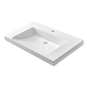 Waschtisch-Typ: 80 cm - RonX 800C, inkl. Clou Ab- und Überlauf in Chrom