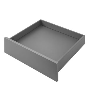 Ausführung Schublade: mit Design Profil Schiefergrau