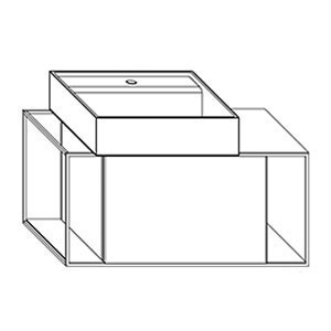 Ausführung Waschtisch mit Unterschrank: Becken links