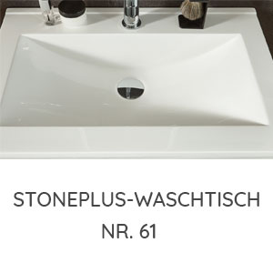 Waschtisch-Typ / -Farbe: STONEPLUS Waschtisch Weiß 920  mm Breite
