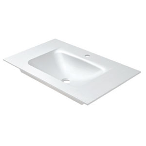 Waschtisch-Typ: VIVO 80, Duratek, Clou Ab- und Überlauf in Chrom