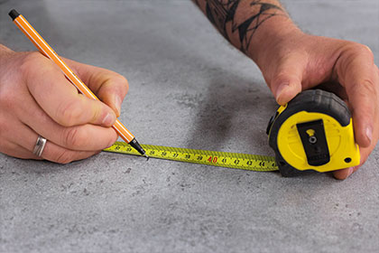 HSK Renodeco Ausmessen HSK Renodeco Ausmessen